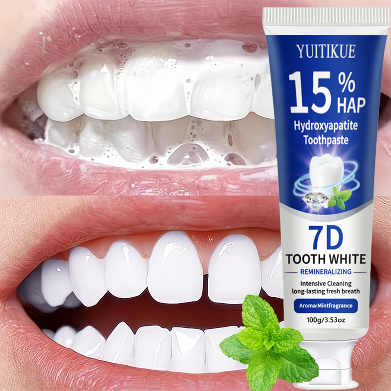 Hydroxyapatite Toothpaste - YUITIKUE 15% HAP Hydroxyapatite Toothpaste 100g,