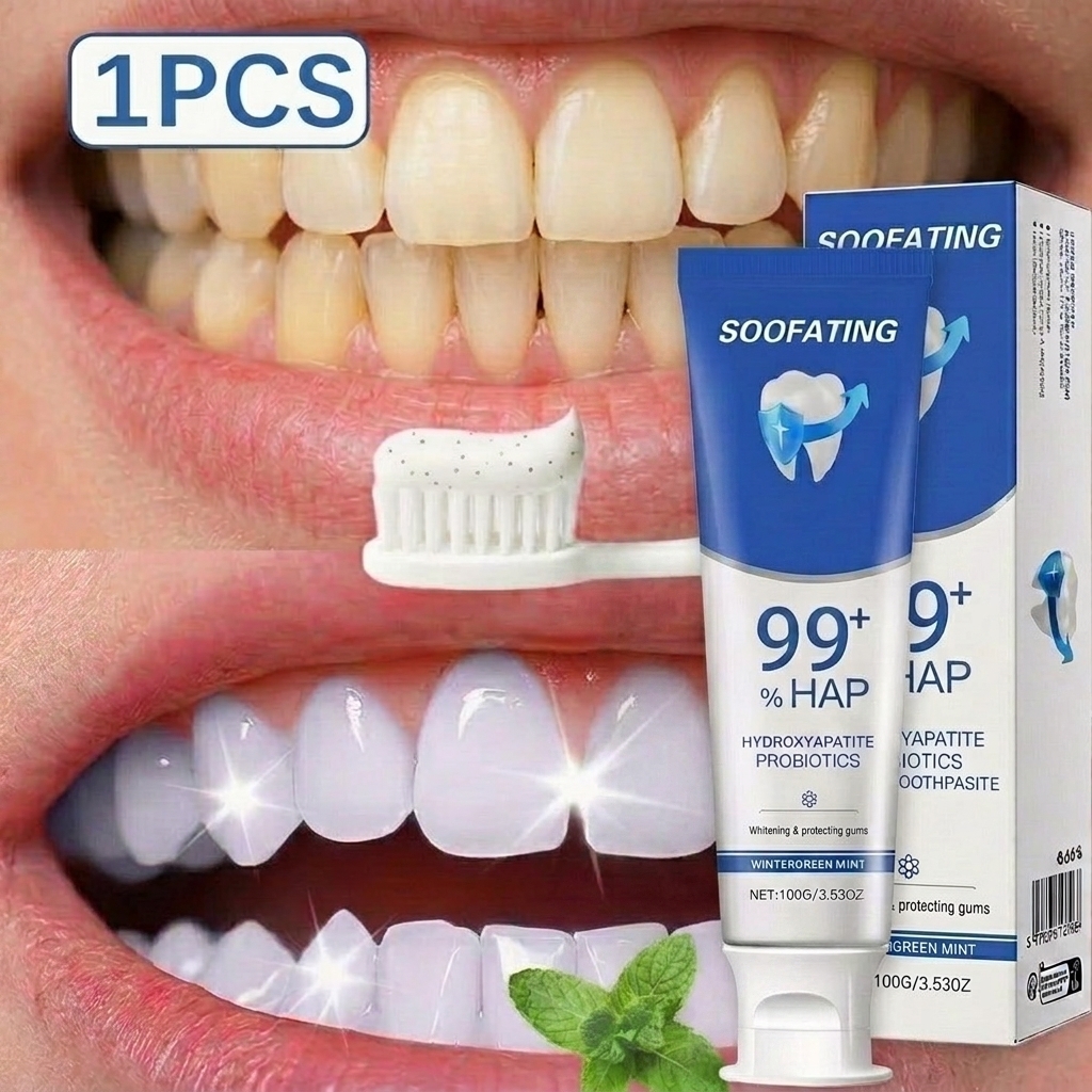 Hydroxyapatite Toothpaste - SOOFATING Hydroxyapatite Toothpaste with Probiotics –