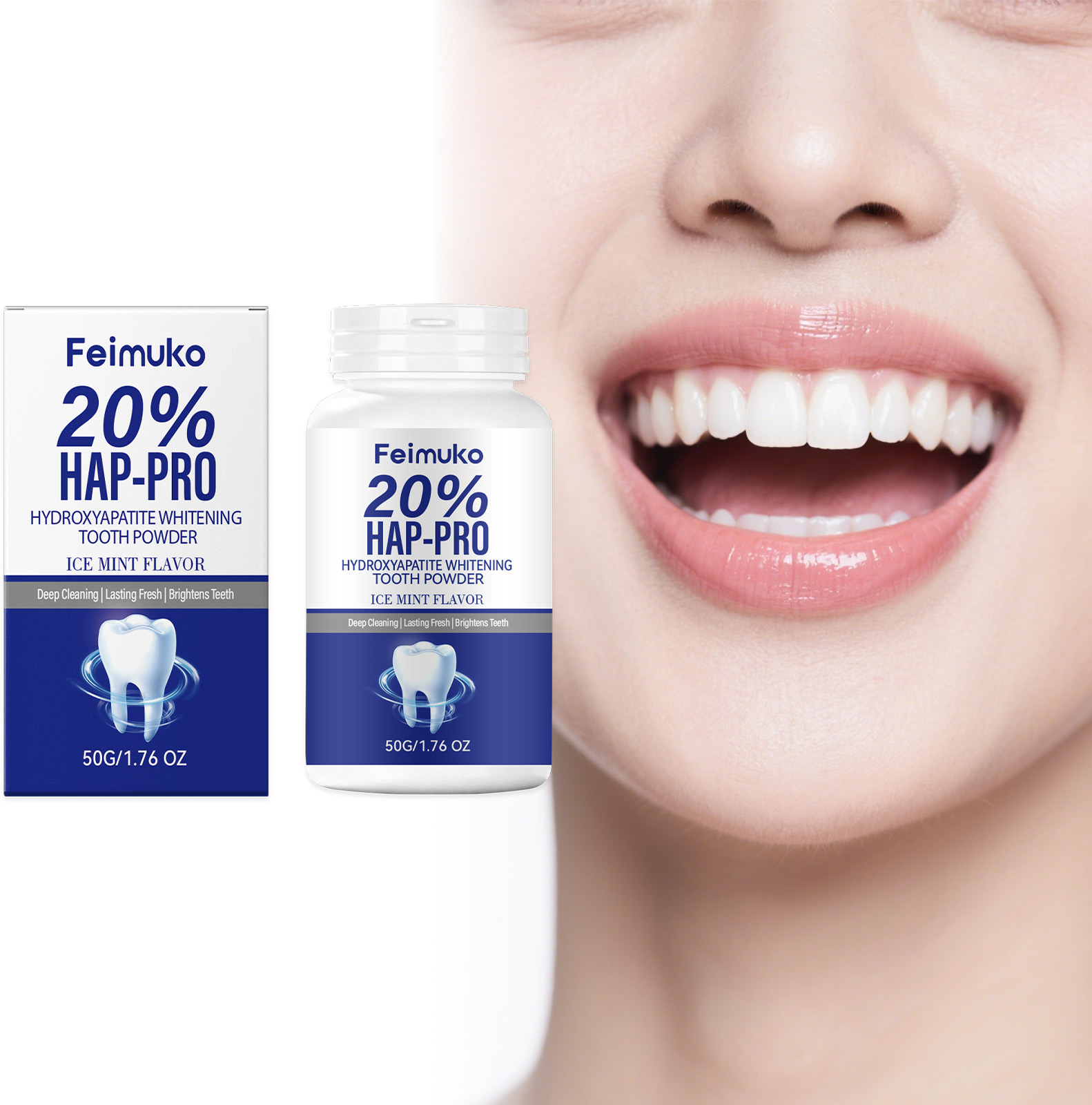 Hydroxyapatite Toothpaste - 20% Hydroxyapatite Tooth Powder Remove Plaque