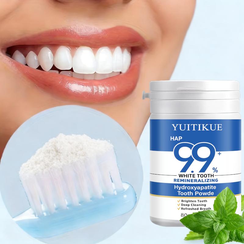 Hydroxyapatite Toothpaste - YUITIKUE 9.9% HAP Hydroxyapatite Tooth Powder
