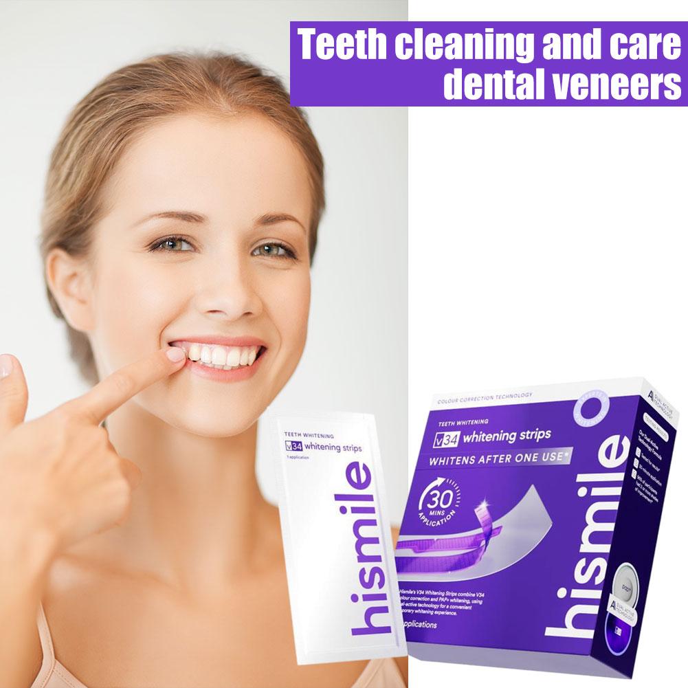 Teeth Whitening Cream - V34 Purple Whitening Toothpaste And Strips