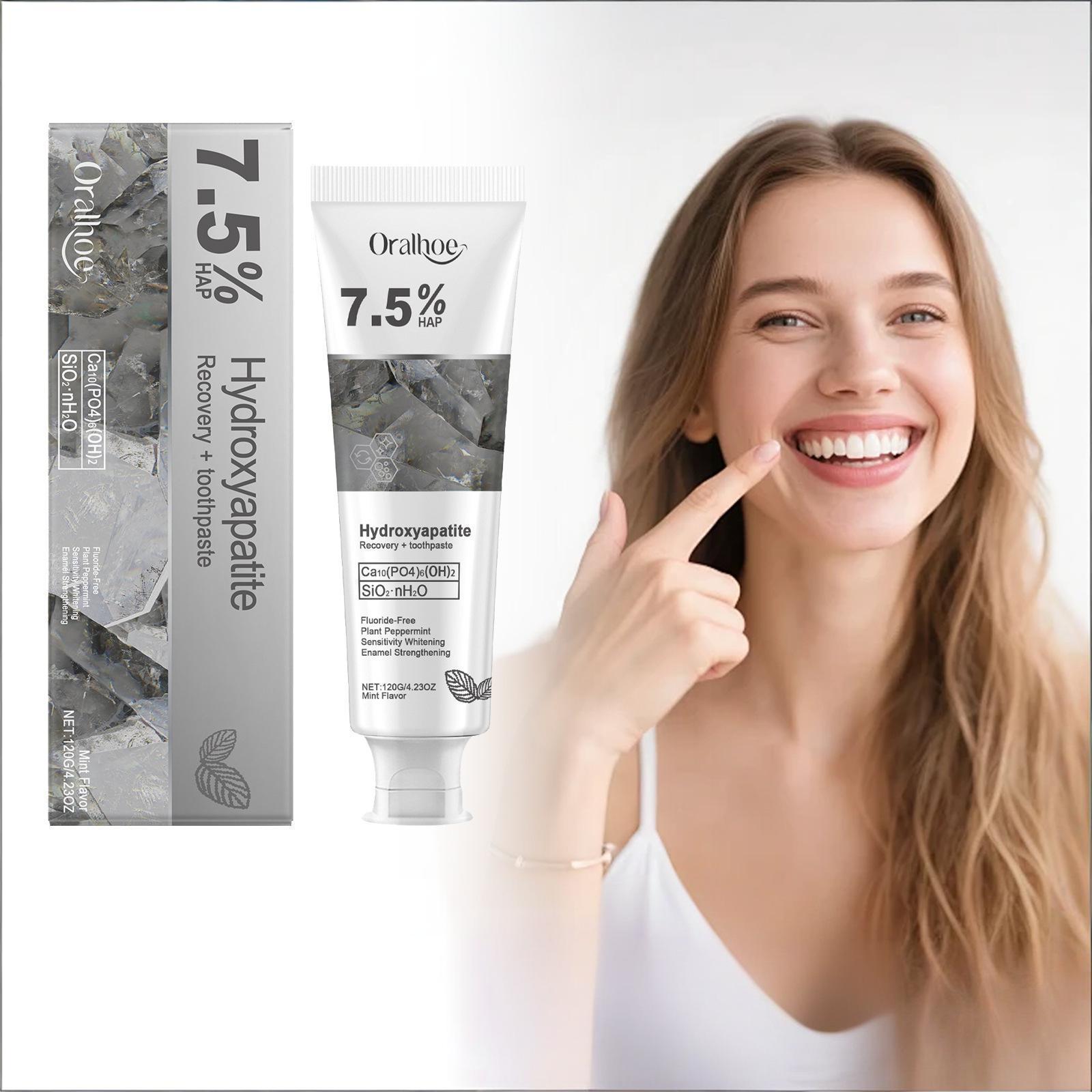 Hydroxyapatite Toothpaste - 7.5% Hydroxyapatite Whitening Toothpaste Enamel Repair