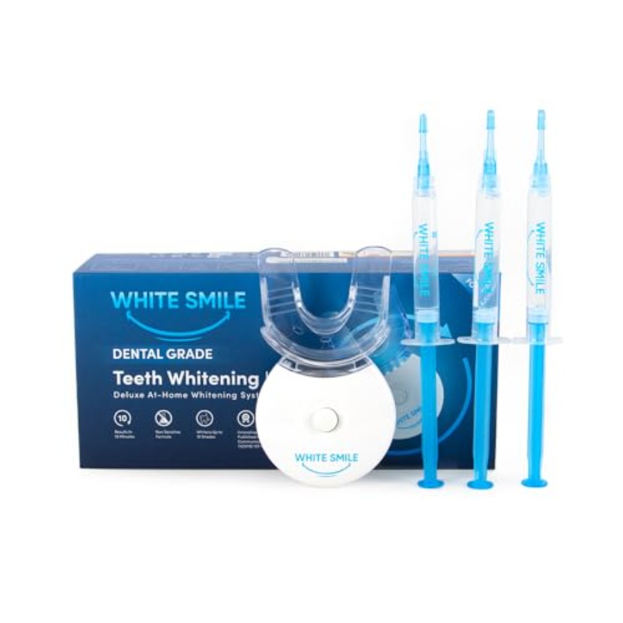 Teeth Whitening Kit With Light - WHITE SMILE Teeth Whitening Kit LED