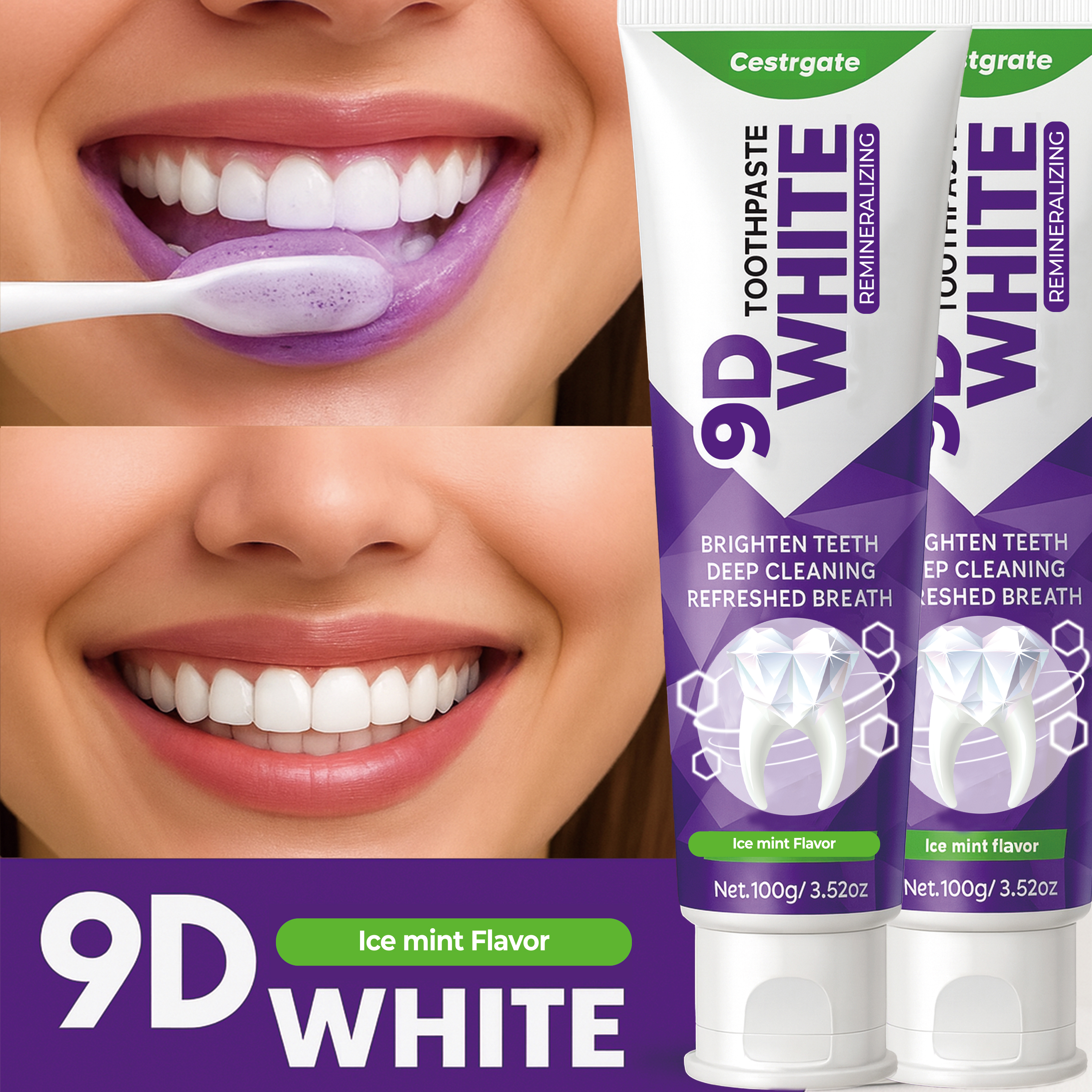 Remineralizing Toothpaste - 9D White 10% Hydroxyapatite Toothpaste –