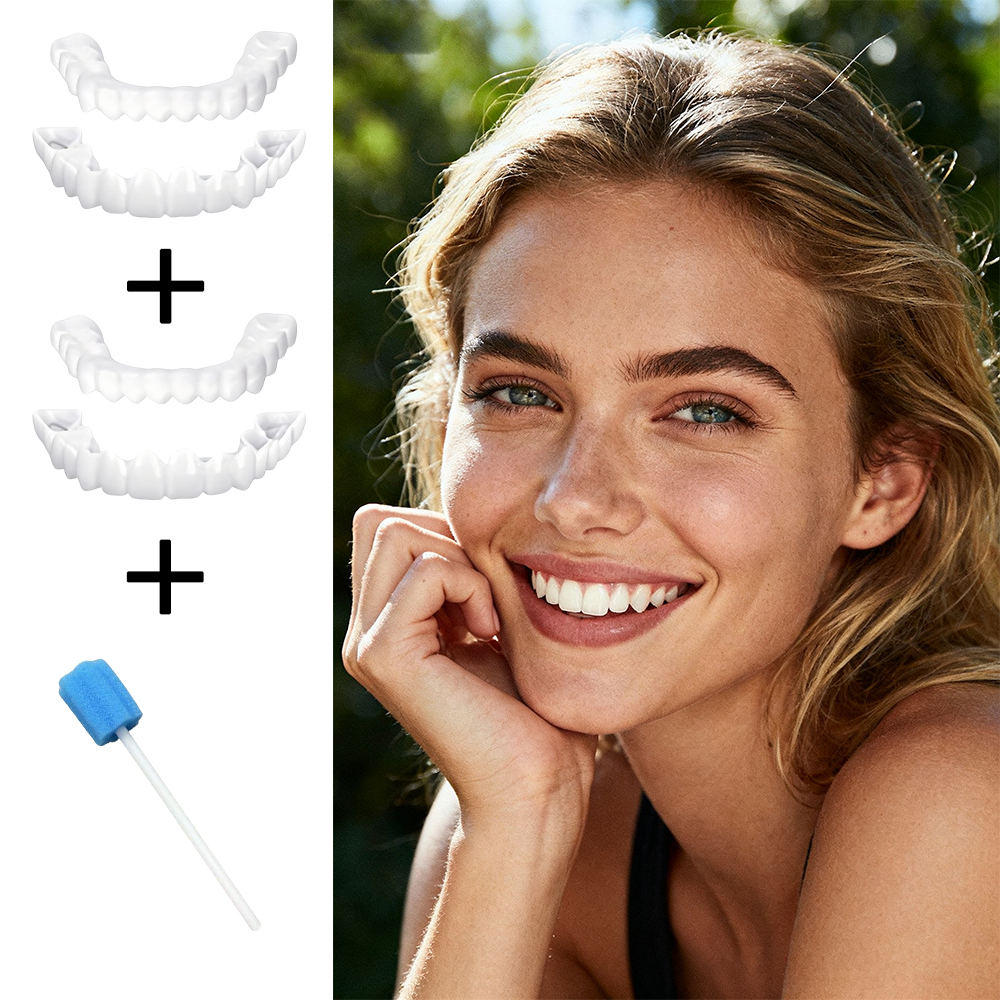 Teeth Whitening Uneven - Charming Smile Teeth Veneers, Temporary Whitening