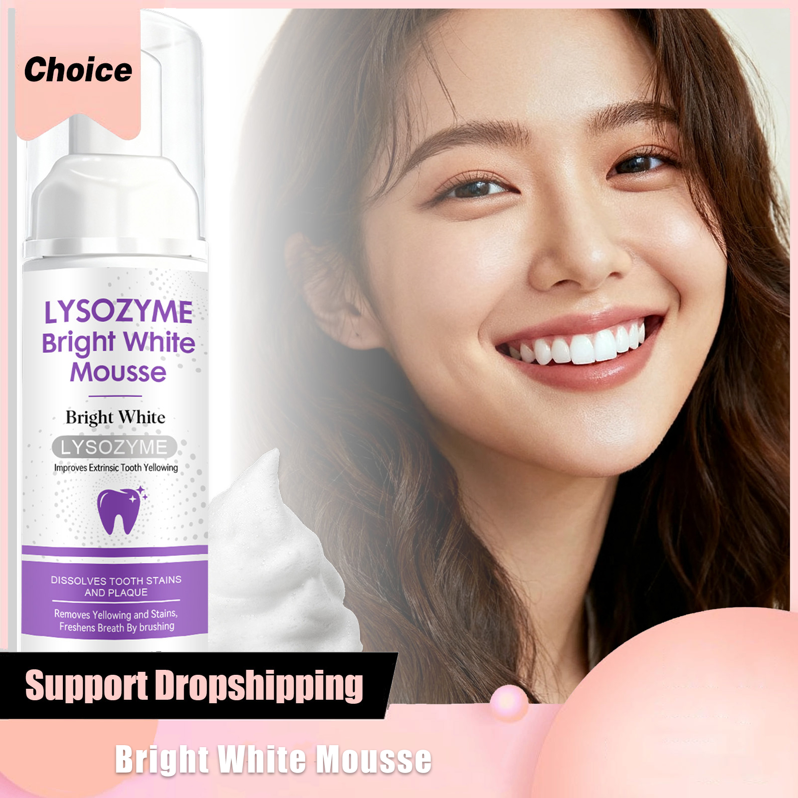 Hydroxyapatite Toothpaste - Hydroxyapatite White Teeth Mousse Repairs Enamel