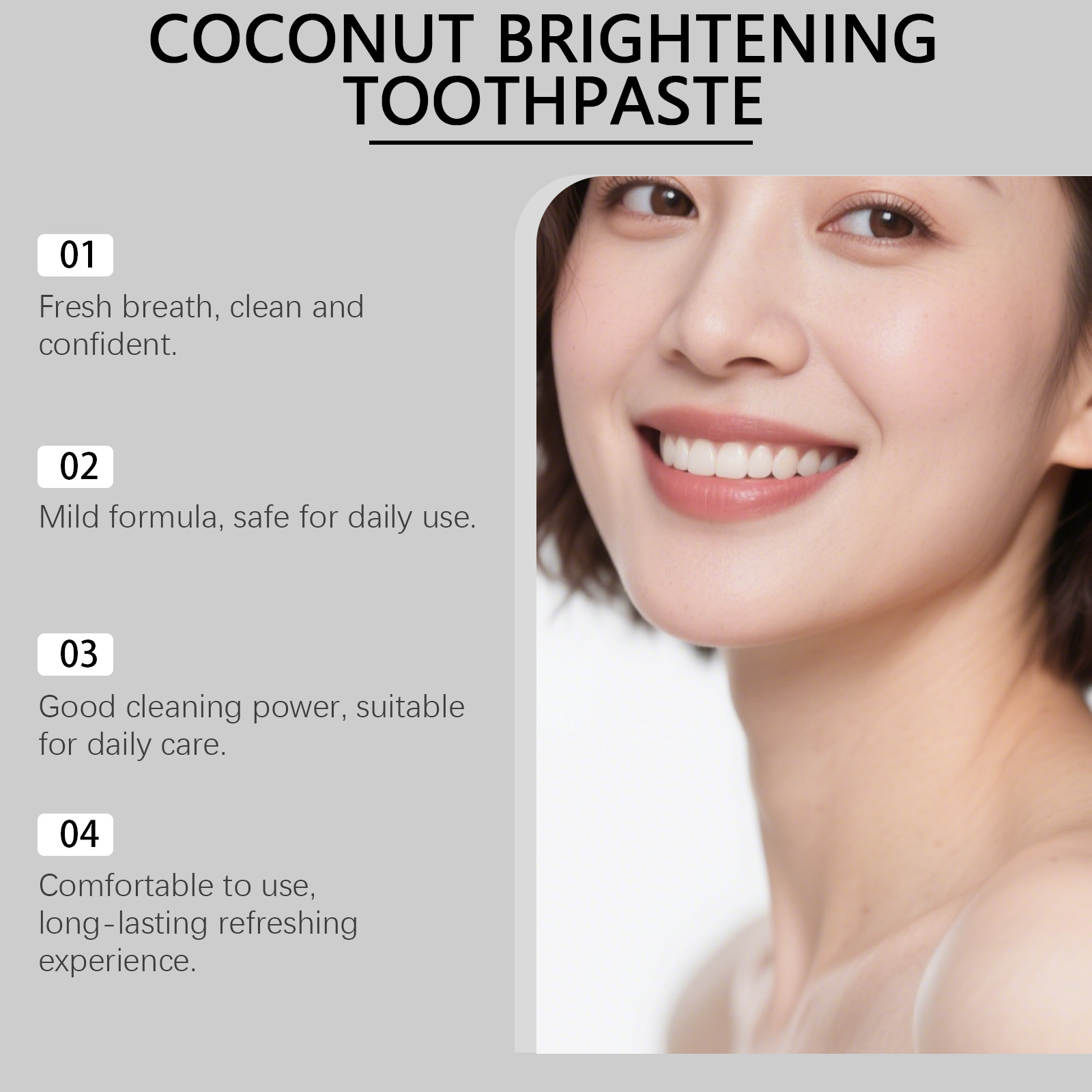 Oralhoe Coconut Toothpaste wit - огляд і ціна Hydroxyapatite Toothpaste
