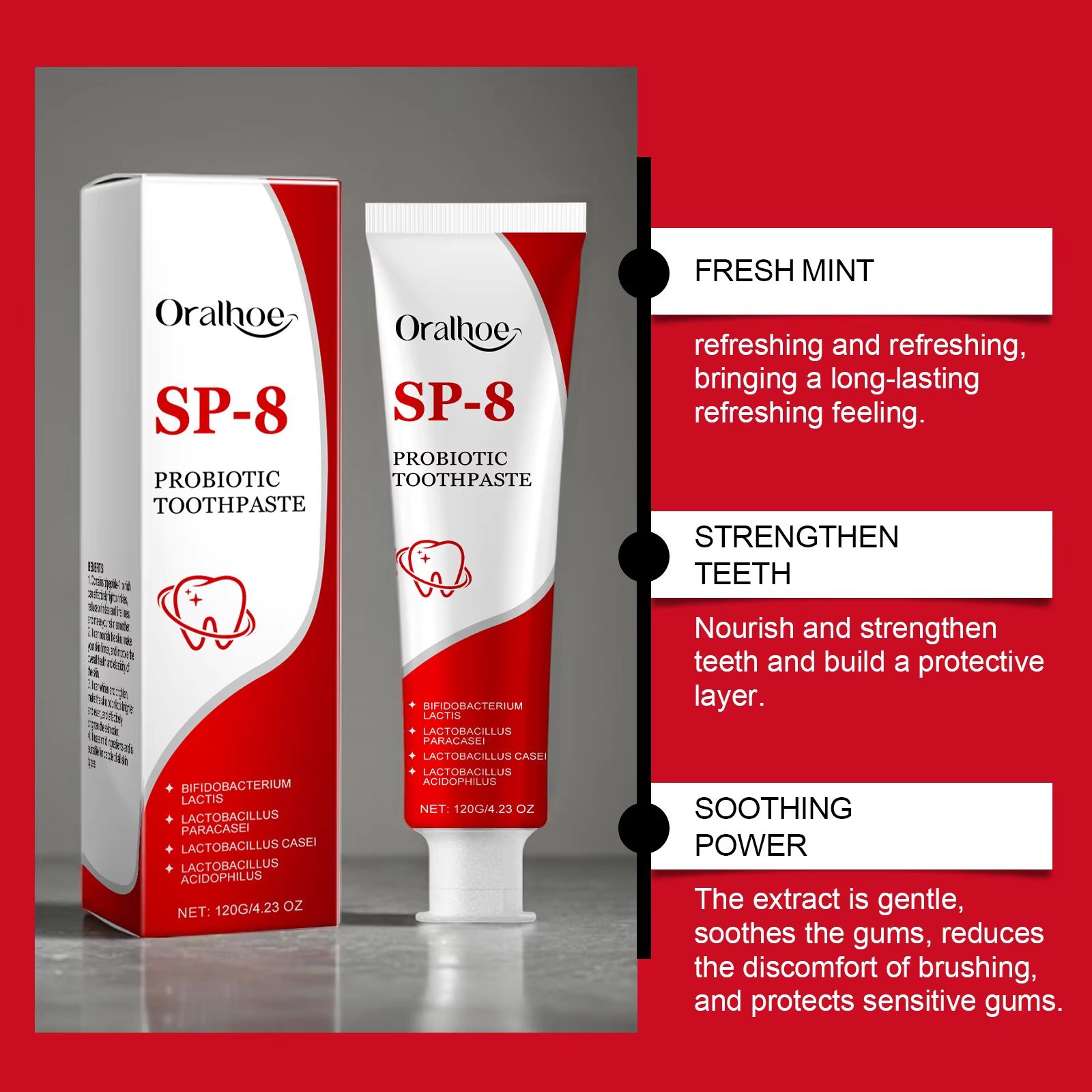 Sp-8 Probiotic Toothpaste Brig - огляд і ціна Teeth Whitening Cream