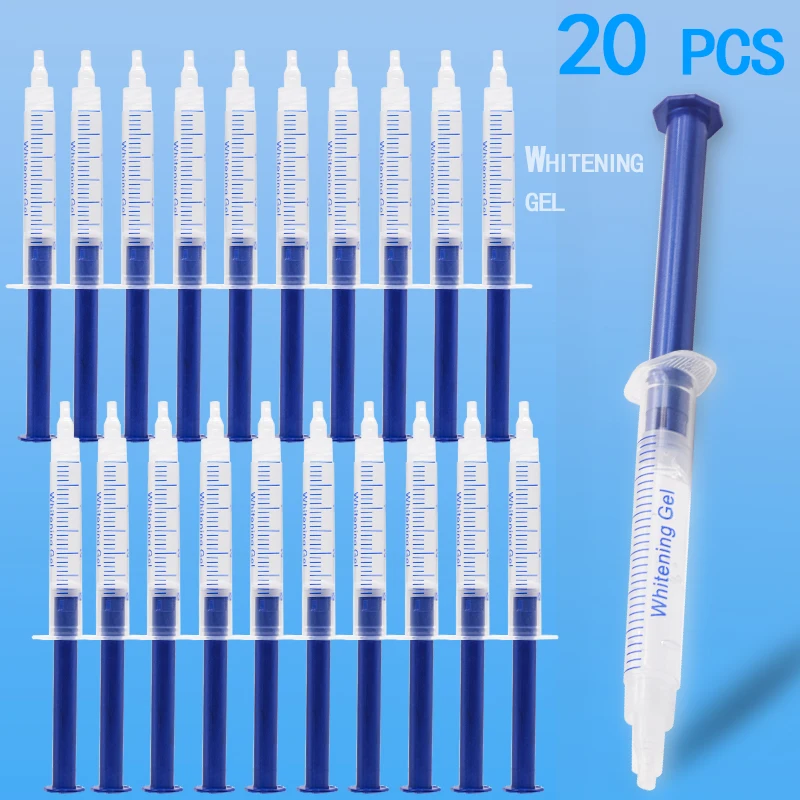 20 pcs Teeth Whitening gels De - огляд і ціна Teeth Whitening Kit With Light