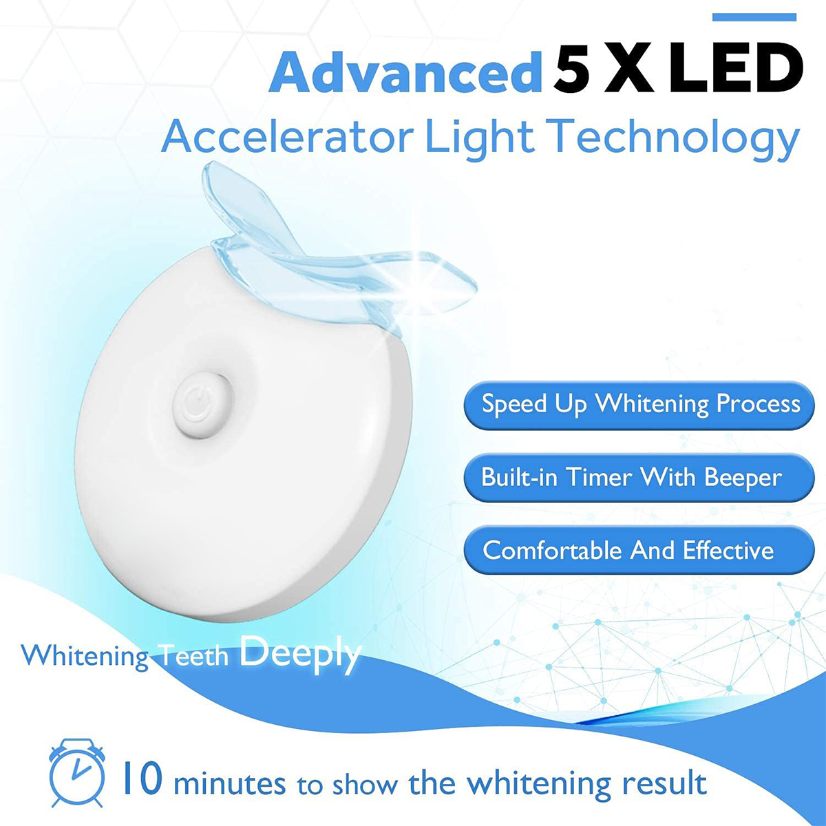 Teeth Whitening Kit - 5X LED L - огляд і ціна Teeth Whitening Kit With Light