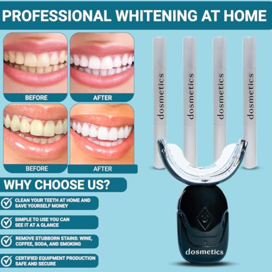 Teeth Whitening Kit with LED L - огляд і ціна Teeth Whitening Kit With Light