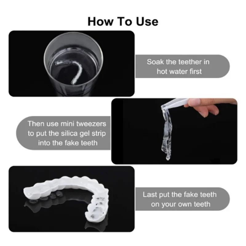 Denture Cover Veneer Snap-on T - огляд і ціна Teeth Whitening Kit