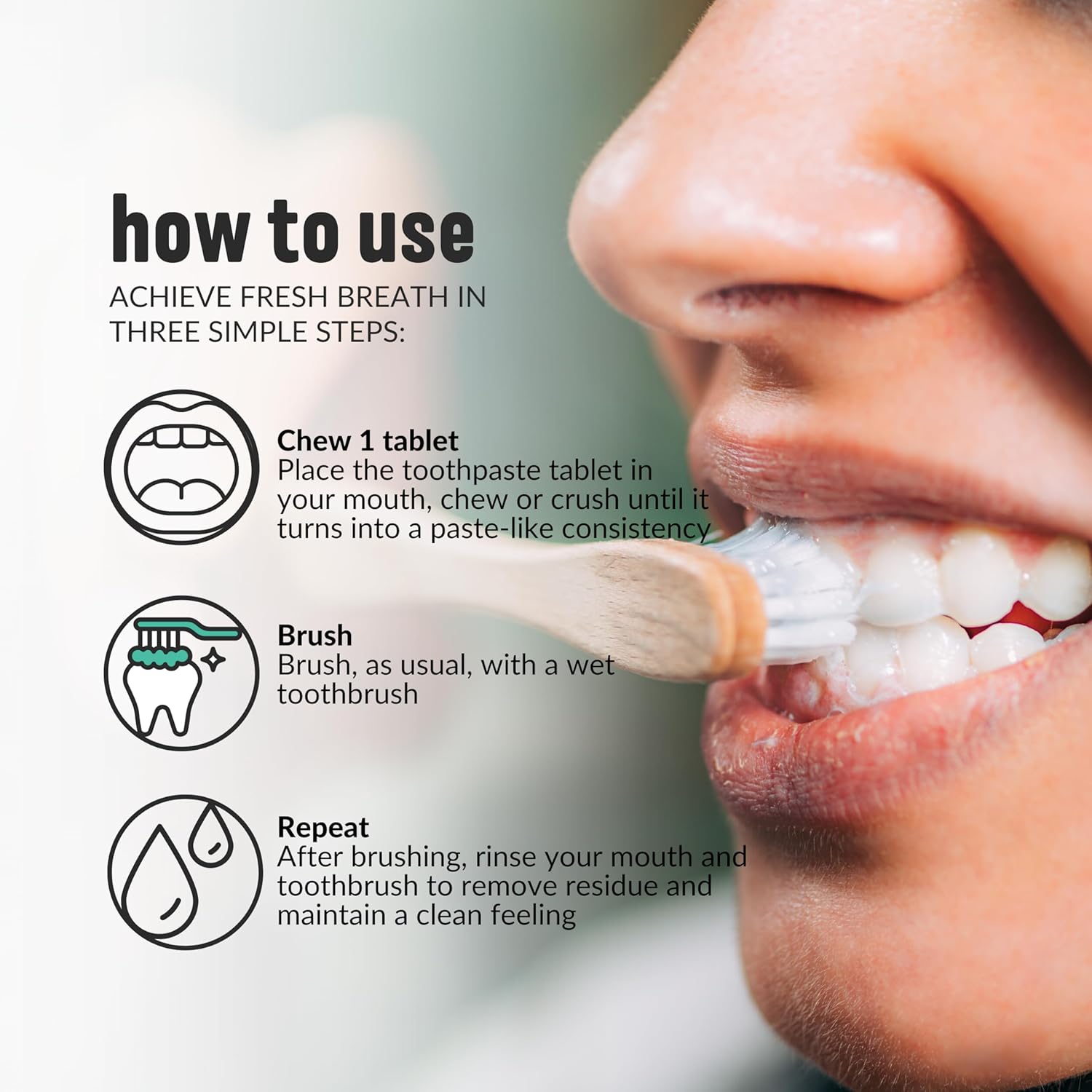 1PCS Travel size mouthwash tab - огляд і ціна Remineralizing Toothpaste