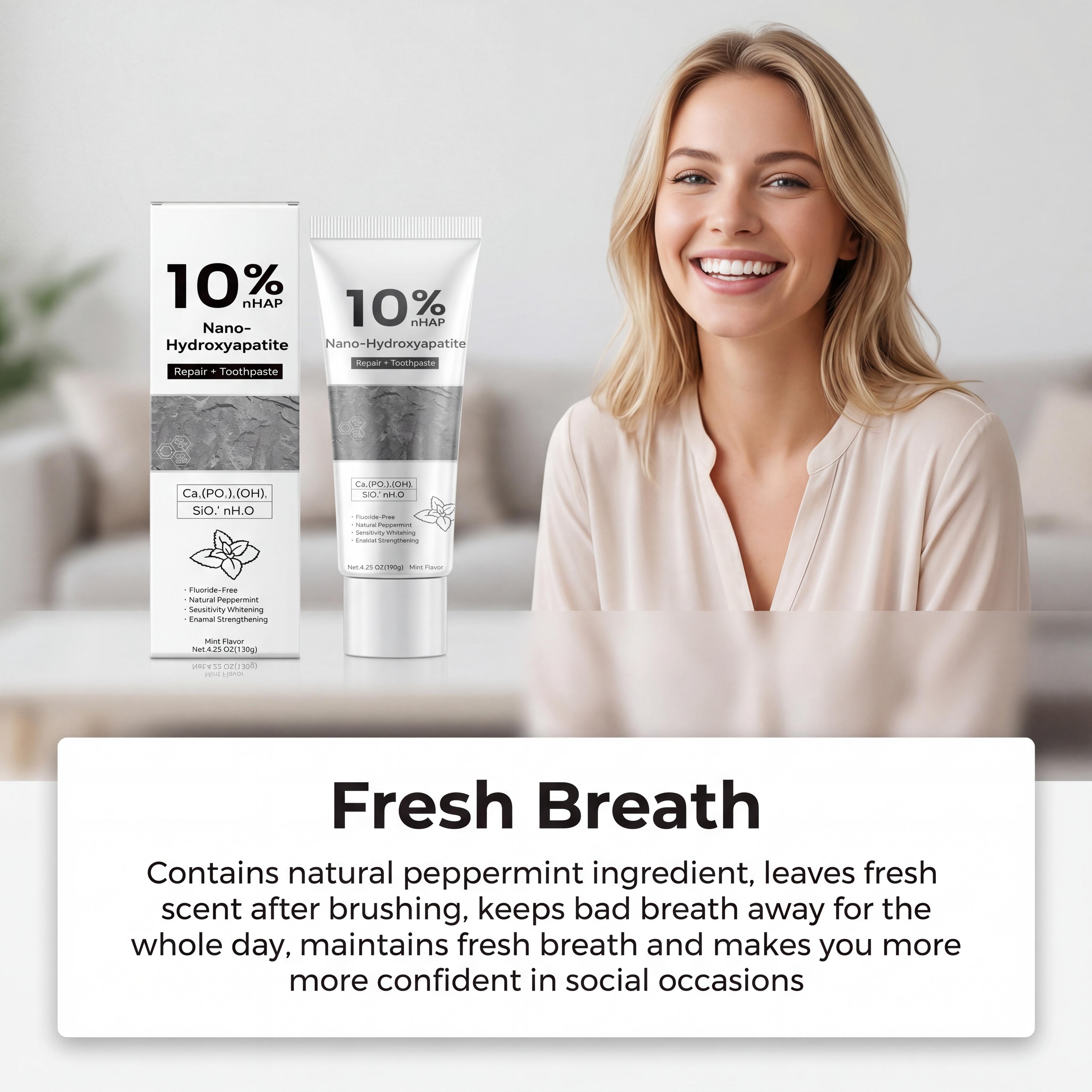 Nano-Hydroxyapatite Toothpaste - огляд і ціна Hydroxyapatite Toothpaste