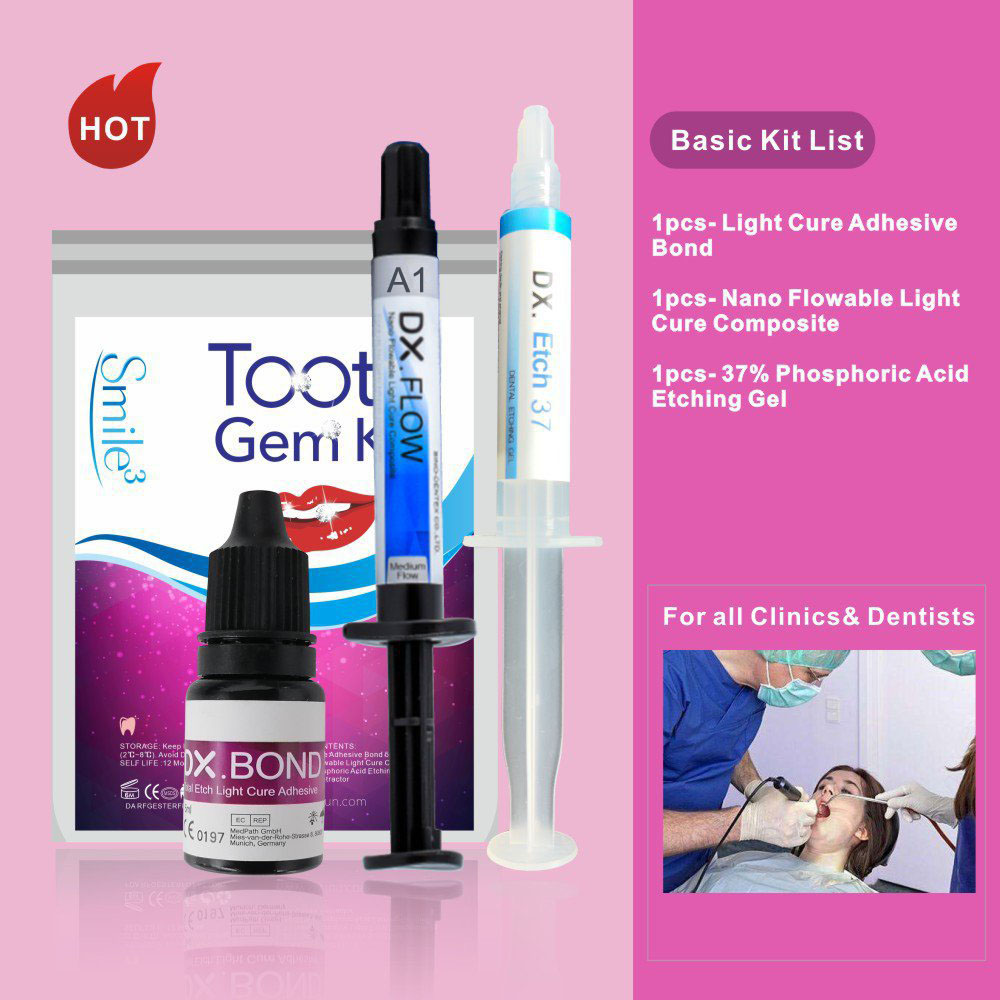 HOT Tooth Gem Kit Teeth Decora - огляд і ціна Teeth Whitening Kit With Light
