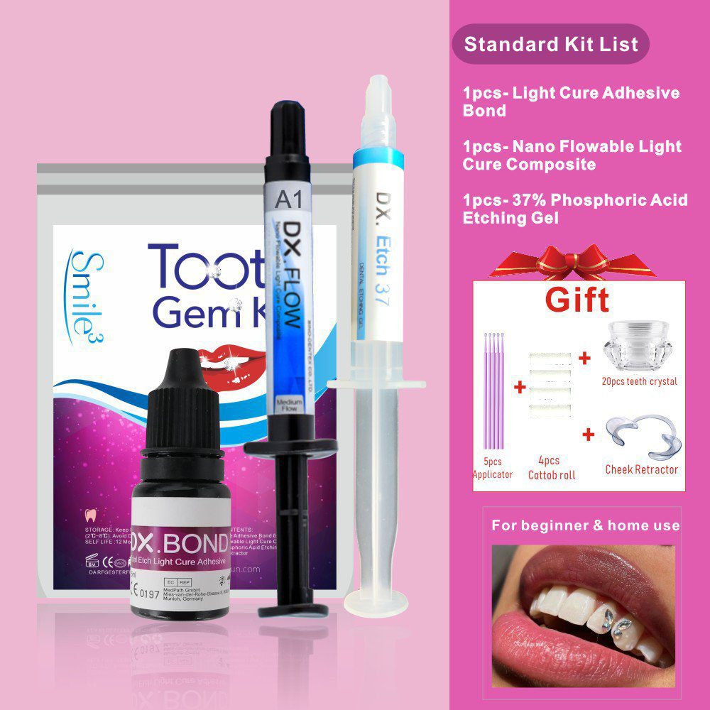 HOT Tooth Gem Kit Teeth Decora - огляд і ціна Teeth Whitening Kit With Light