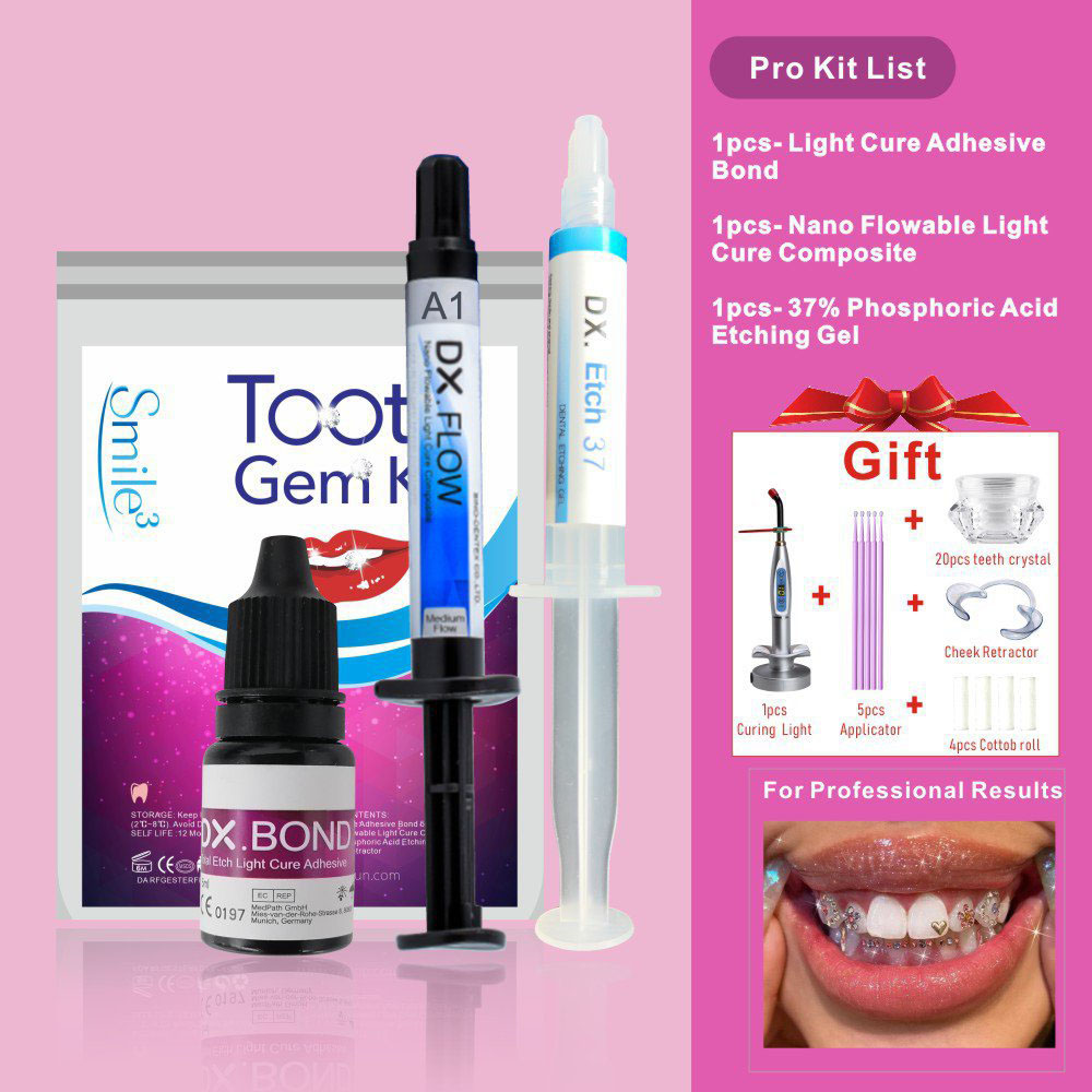 HOT Tooth Gem Kit Teeth Decora - огляд і ціна Teeth Whitening Kit With Light
