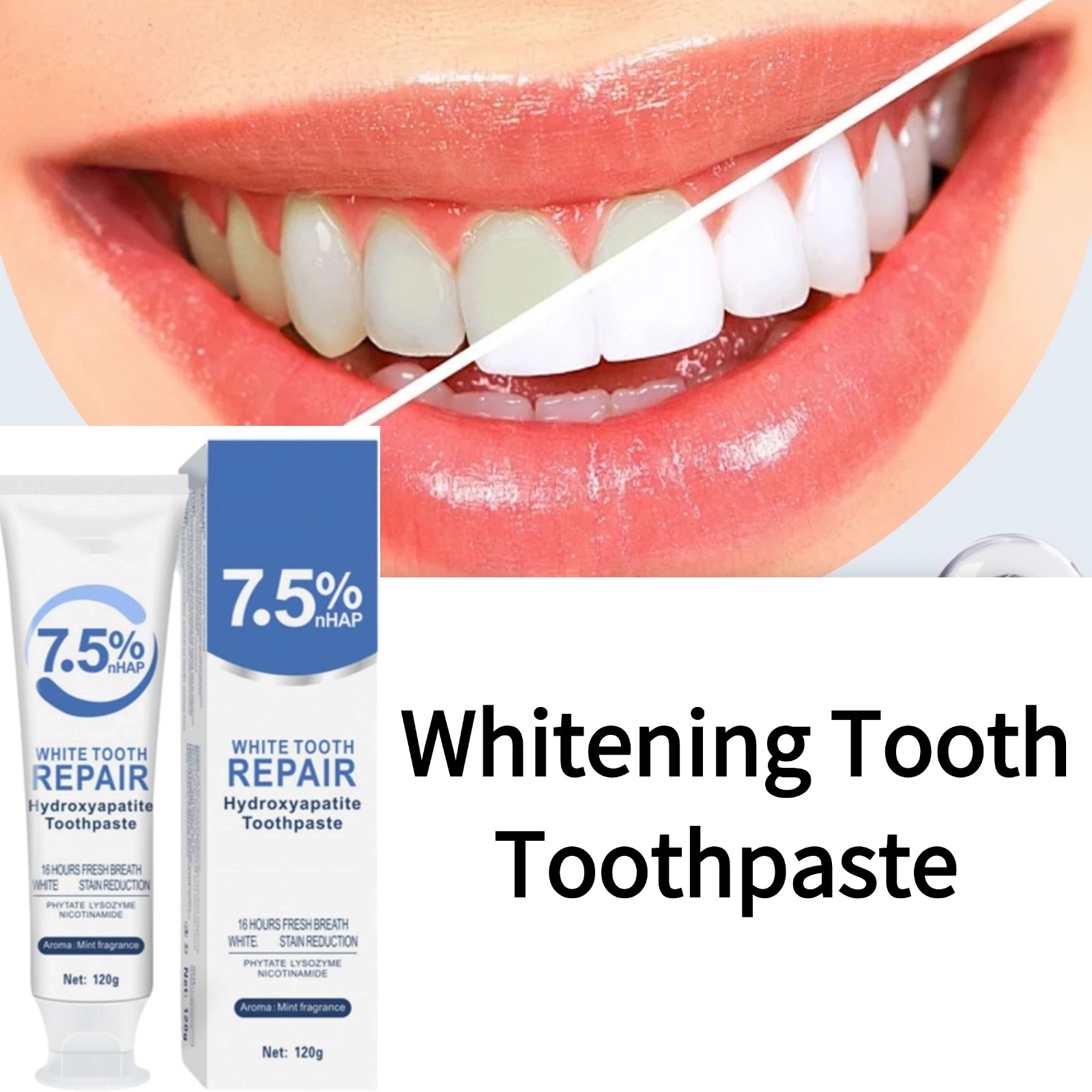 Hydroxyapatite Whitening Tooth - огляд і ціна Hydroxyapatite Toothpaste