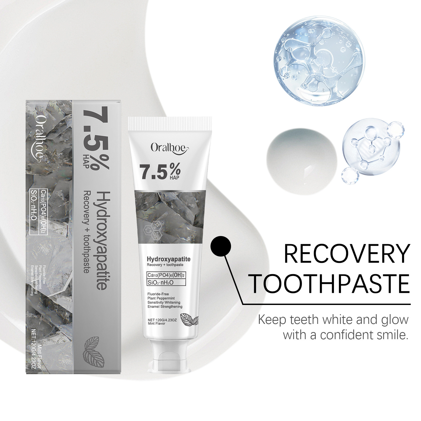7.5% Hydroxyapatite Whitening  - огляд і ціна Hydroxyapatite Toothpaste