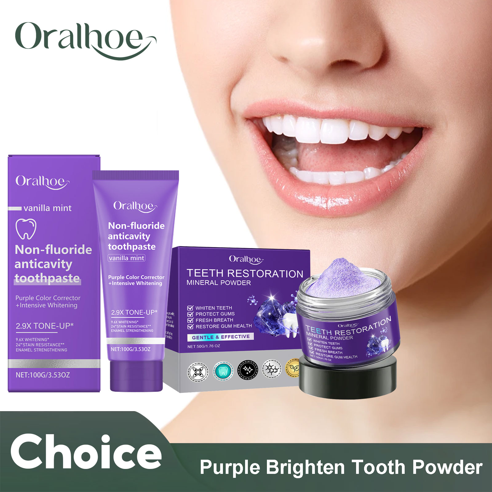 Teeth Restoration Mineral Powd - огляд і ціна Teeth Whitening Cream
