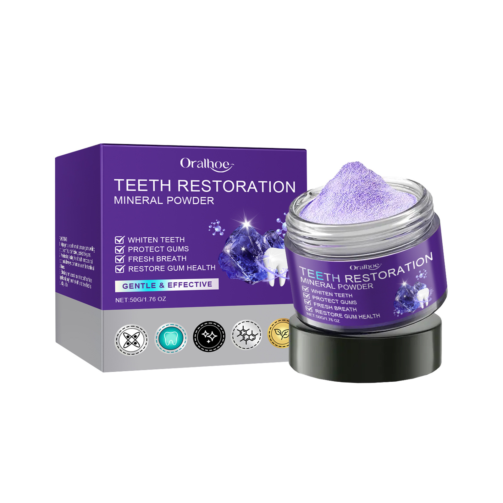Teeth Restoration Mineral Powd - огляд і ціна Teeth Whitening Cream