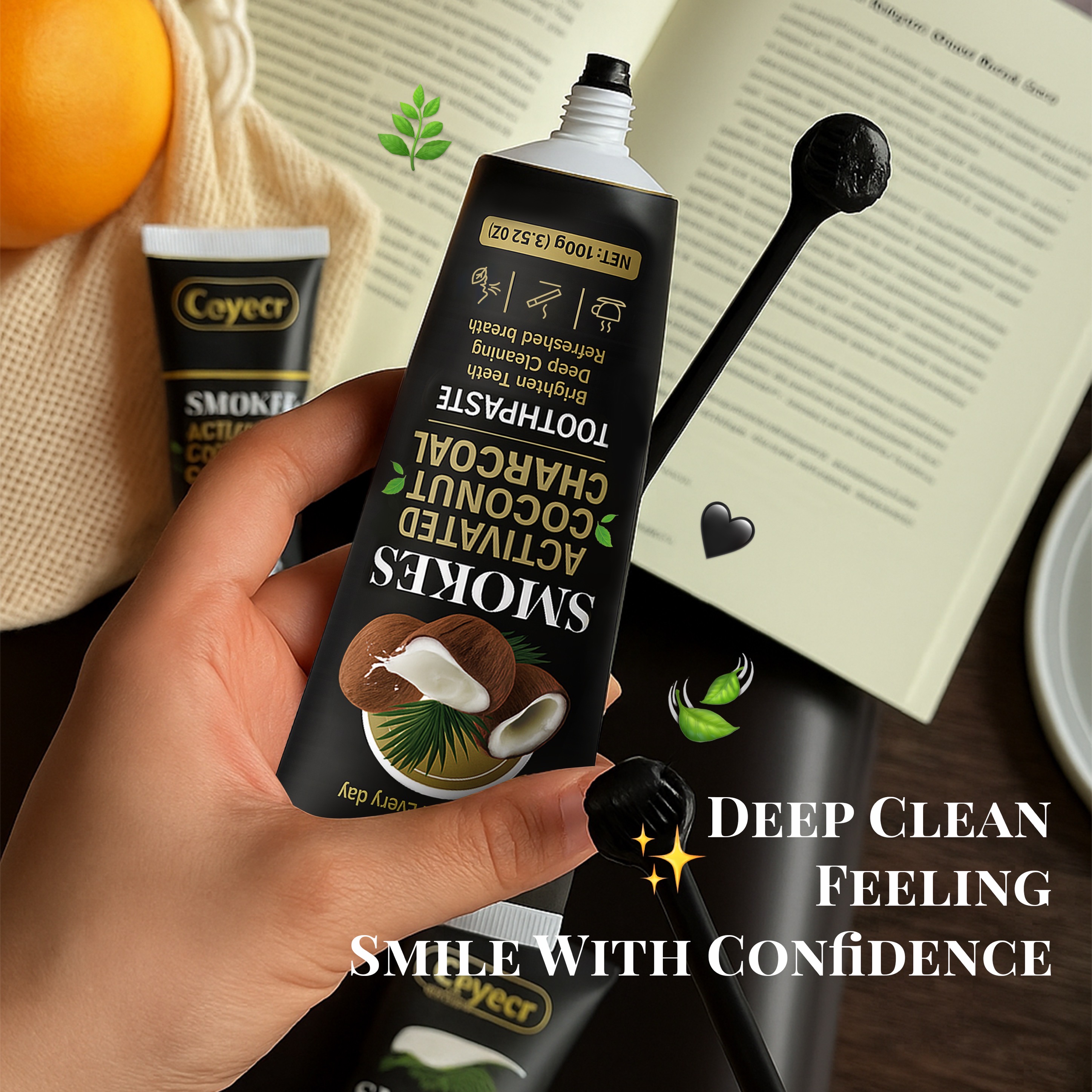1pc Natural Activated Charcoal - огляд і ціна Remineralizing Toothpaste