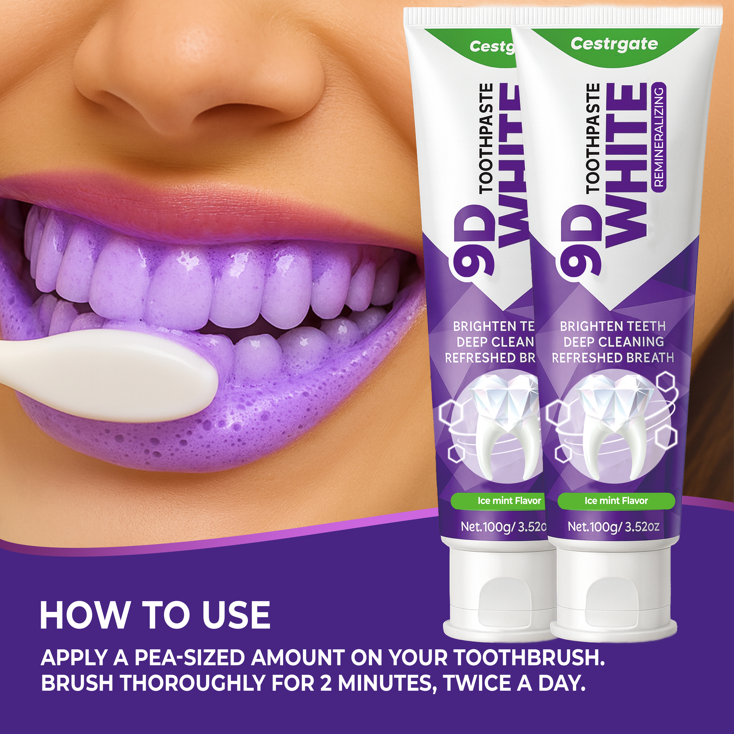 9D White 10% Hydroxyapatite To - огляд і ціна Remineralizing Toothpaste