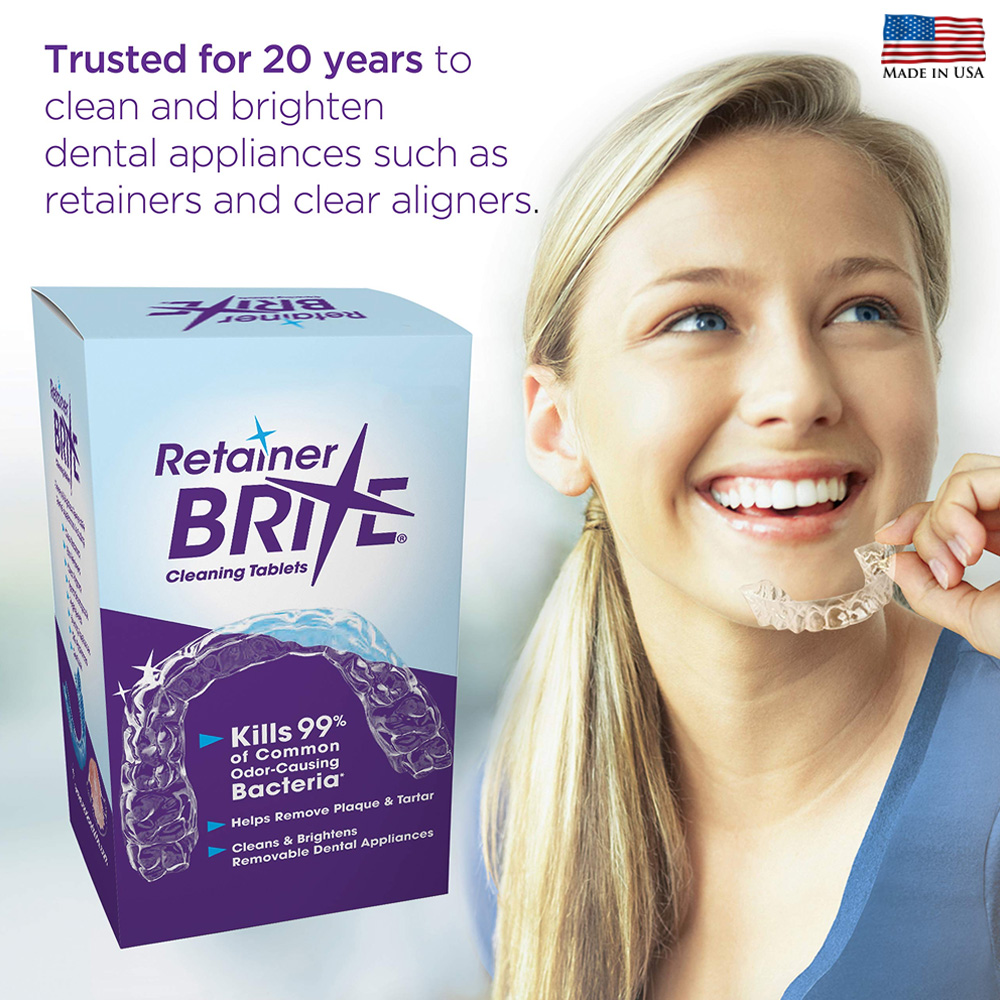 Retainer Brite Cleaning Tablet - огляд і ціна Teeth Whitening Opalescence