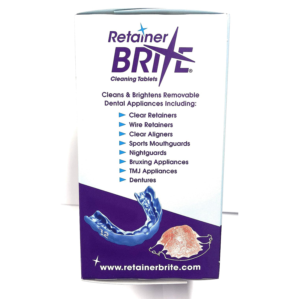 Retainer Brite Cleaning Tablet - огляд і ціна Teeth Whitening Opalescence