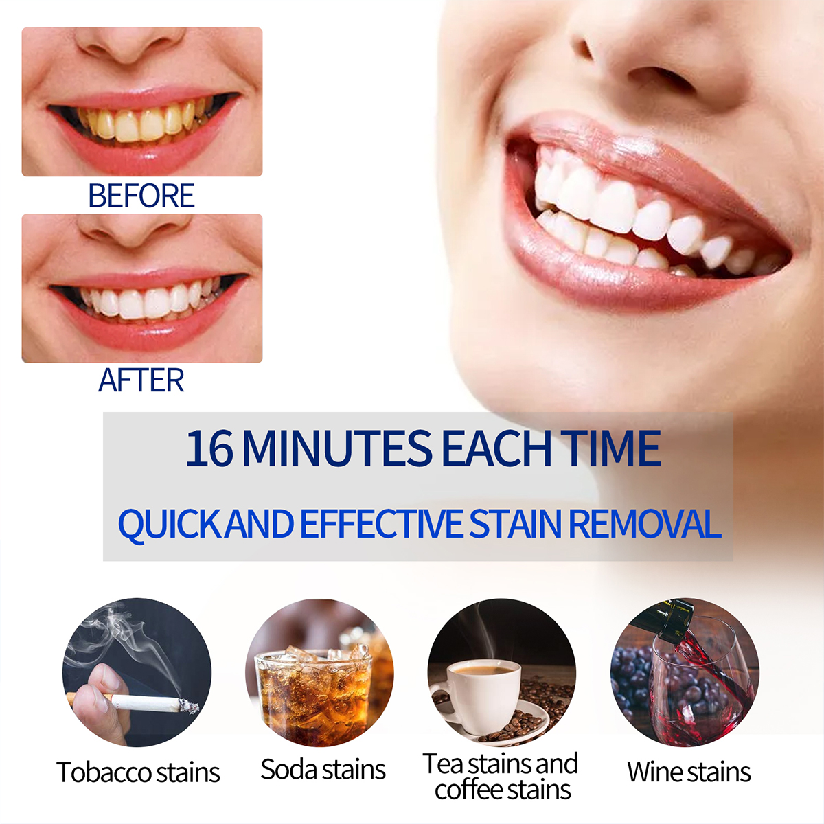 Portable Teeth Whitening Lamp  - огляд і ціна Teeth Whitening Kit With Light