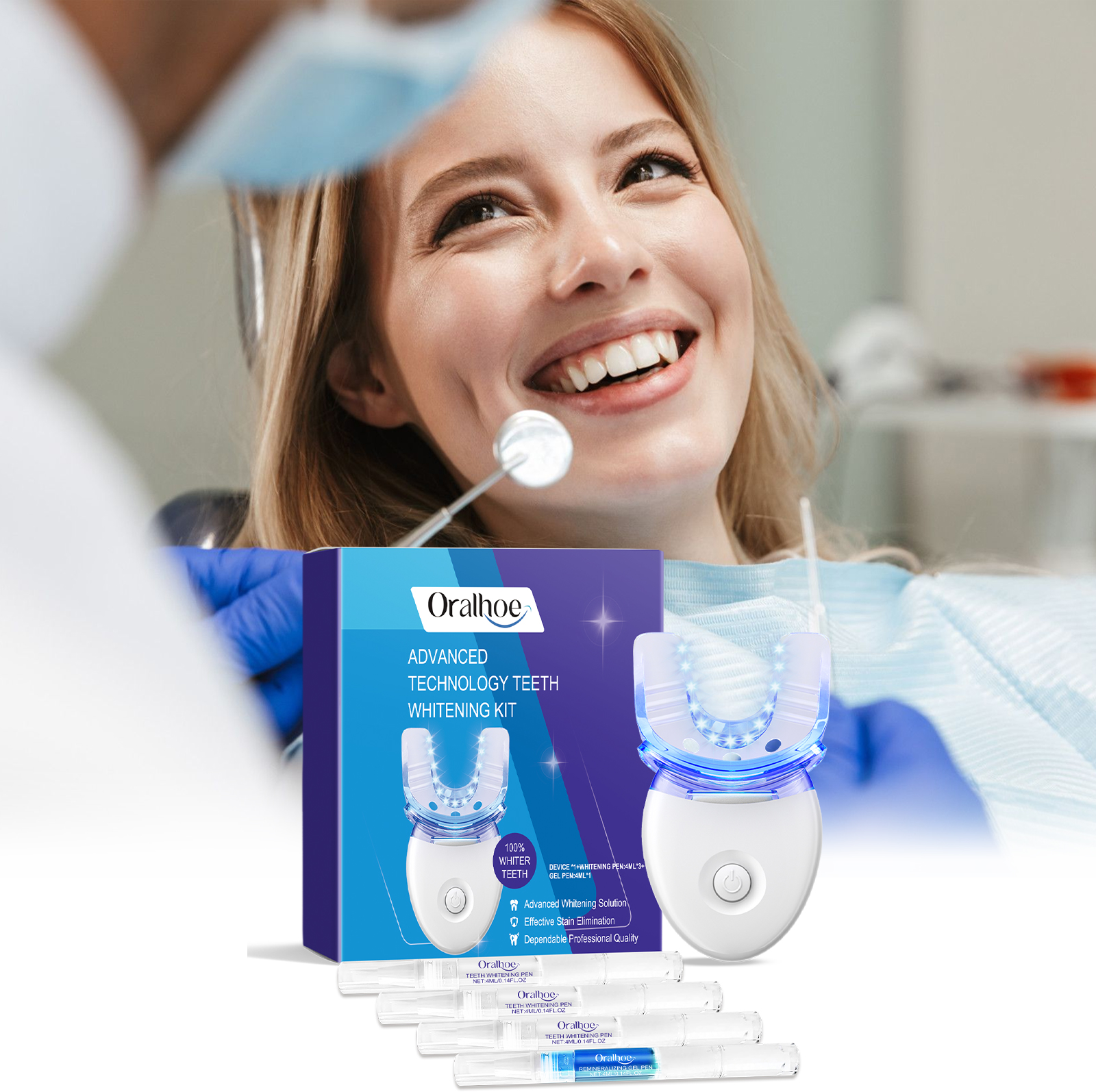 Professional Teeth Whitening L - огляд і ціна Teeth Whitening Kit With Light