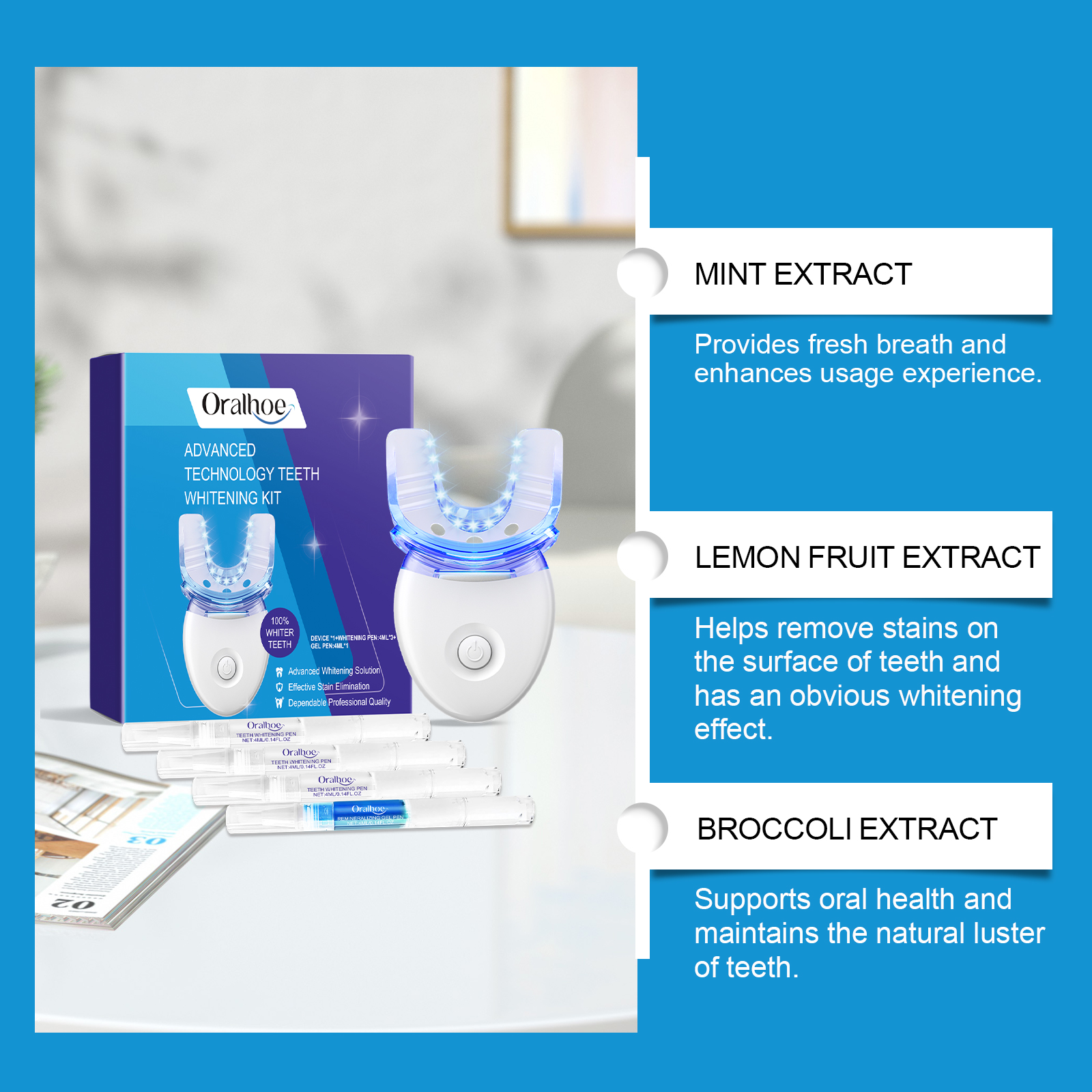 Professional Teeth Whitening L - огляд і ціна Teeth Whitening Kit With Light