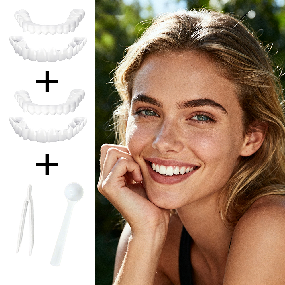New Reusable Temporary False T - огляд і ціна Teeth Whitening Uneven