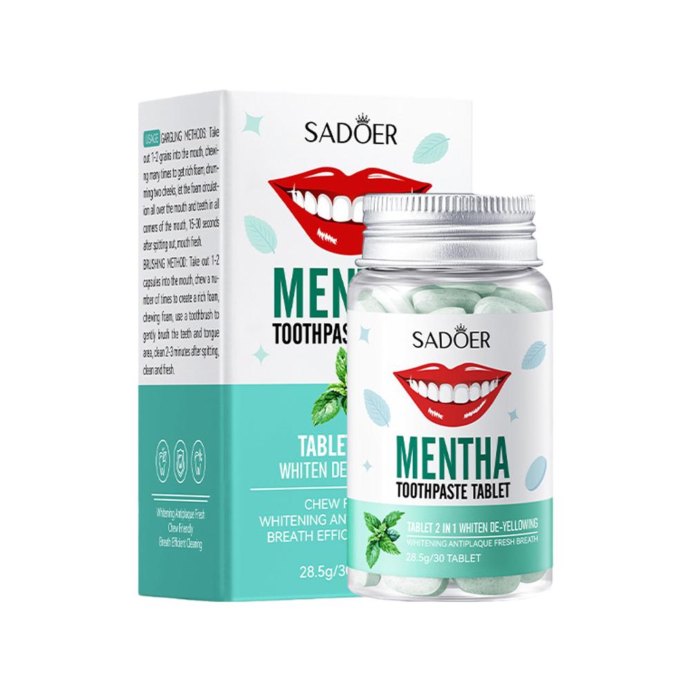 Mint Solid Toothpaste Tablets  - огляд і ціна Teeth Whitening Cream